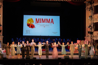 Curtain call for Mimma in Teatro Verdi, Trieste