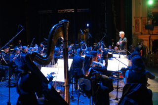 RB conducting the Orchestra of the Teatro Verdi, Trieste